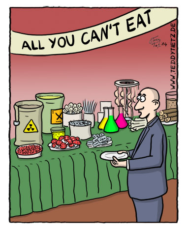 Teddy Tietz Cartoon der Kalenderwoche 13 - All You Cant Eat
