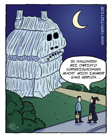 Teddy Tietz Cartoon der Kalenderwoche 44 - Halloween bei Christo