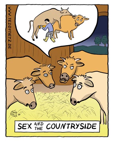 Teddy Tietz Cartoon der Kalenderwoche 43 - Sex and the Countryside
