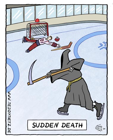 Teddy Tietz Cartoon der Kalenderwoche 45 - Sudden Death